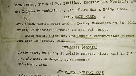orasyon latin